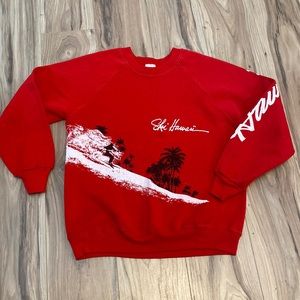 Vintage Ski Hawaii Sweatshirt size Small
